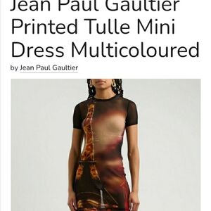 Jean Paul Gaultier Black and Red Mini Dress